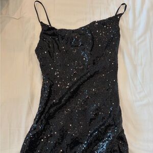 Urban Outfitters Black Sequin Dress